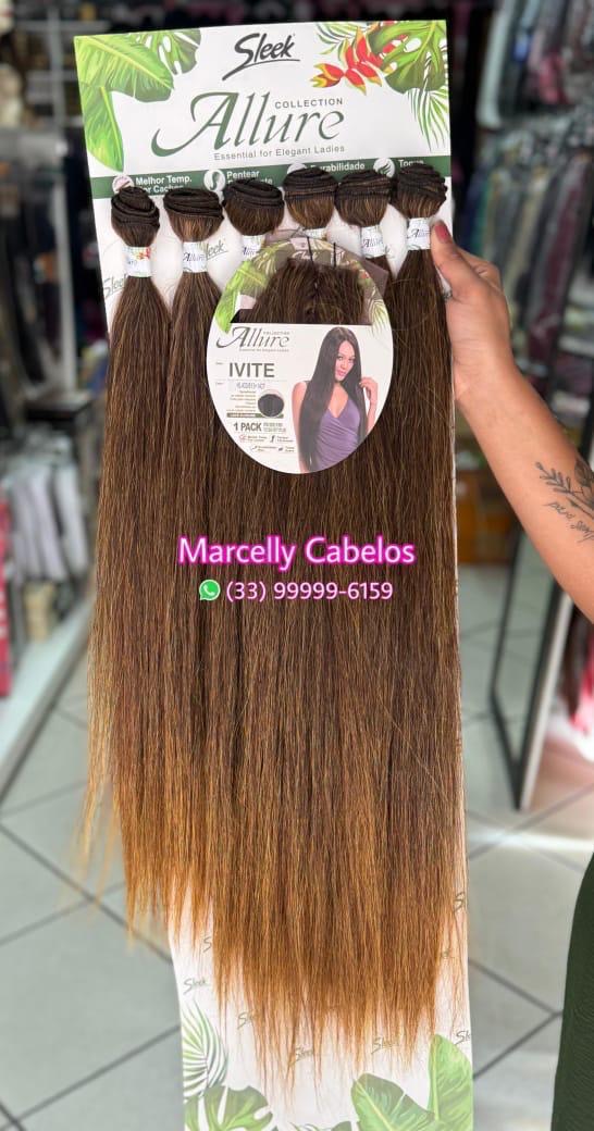 Cabelo  Allure Ivite Liso com Top Closure -Sleek